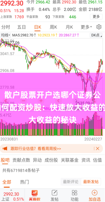 散户股票开户选哪个证券公司 如何配资炒股：快速放大收益的秘诀